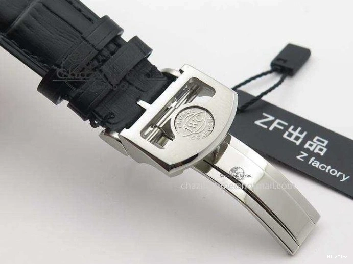 MIROTIME 0205 Practical Portuguese Real PR IW500109 ZF 1:1 Best Edition Black Dial On Black Leather Strap A52010 V 7308